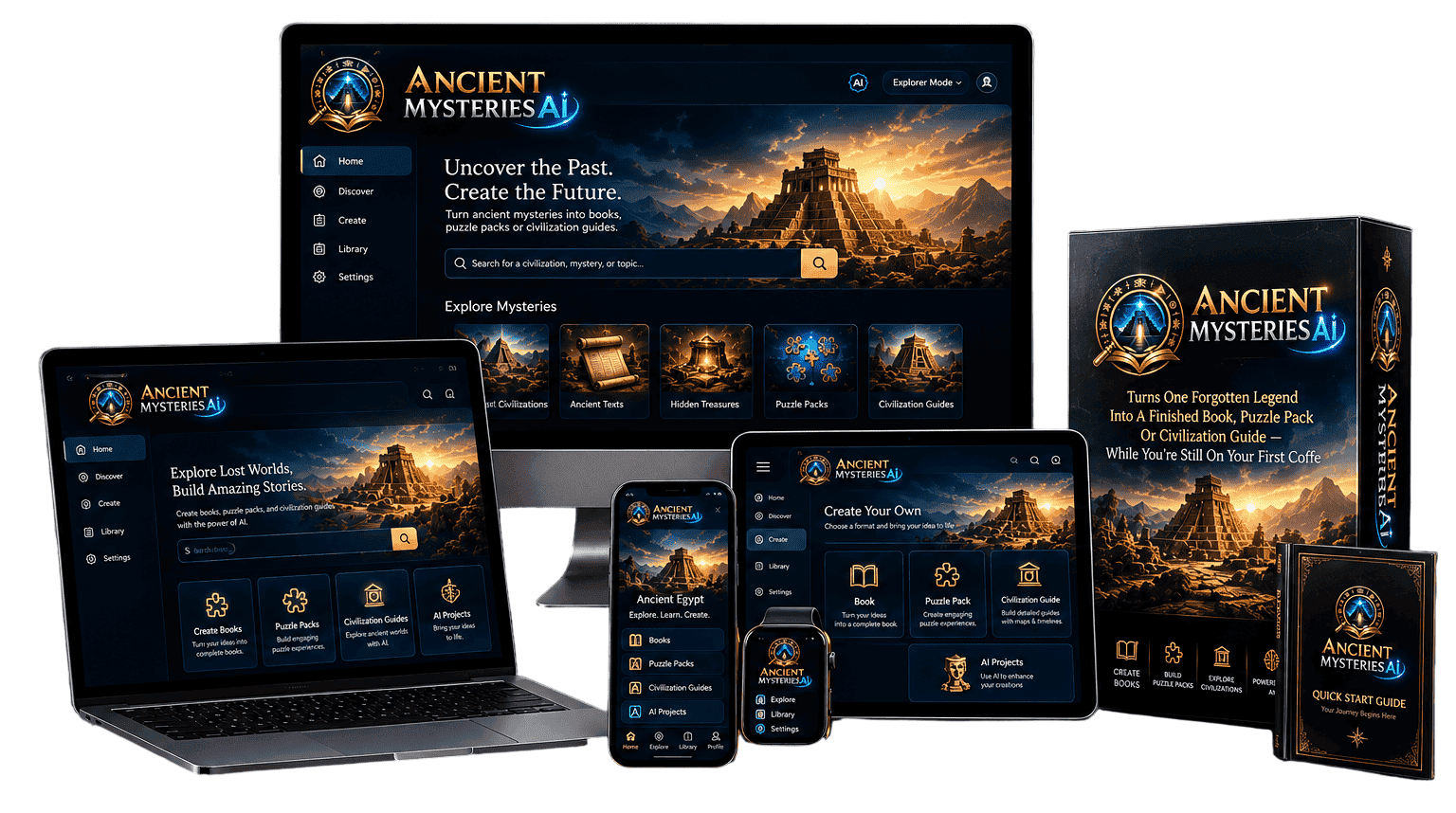 Ancient Mysteries AI Review 2026 showing an AI research and writing tool for ancient history mysteries